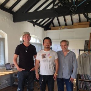 With an artist Michael Horsham & Simon Taylor(TOMATO U.K)