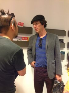 With Benedict Cumberbatch.ベネディクト・カンバーバッチさんと。